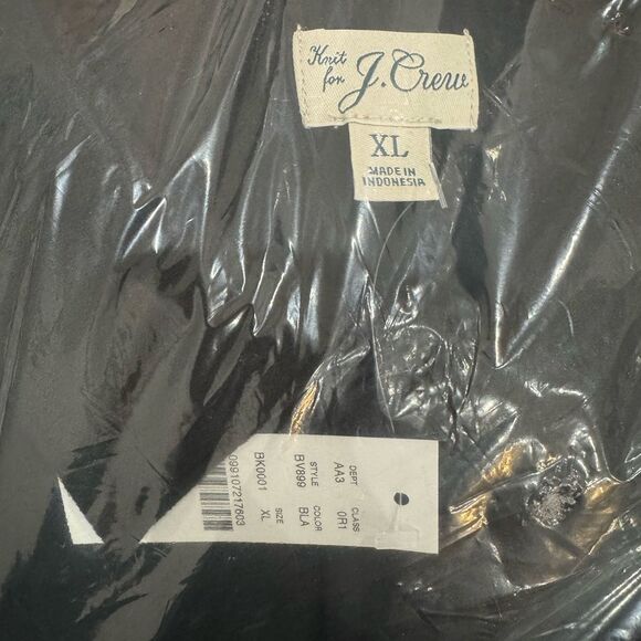 NWT J CREW Seaboard soft-knit shirt in black - Picture 9 of 9